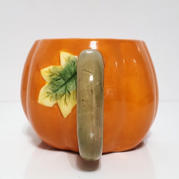 NEW Boston International Pumpkin Mug 16 OZ Ceramic - Picture 3 of 6